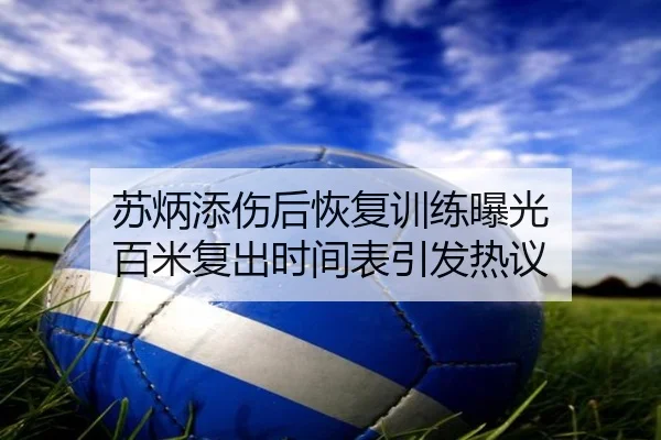 苏炳添伤后恢复训练曝光 百米复出时间表引发热议